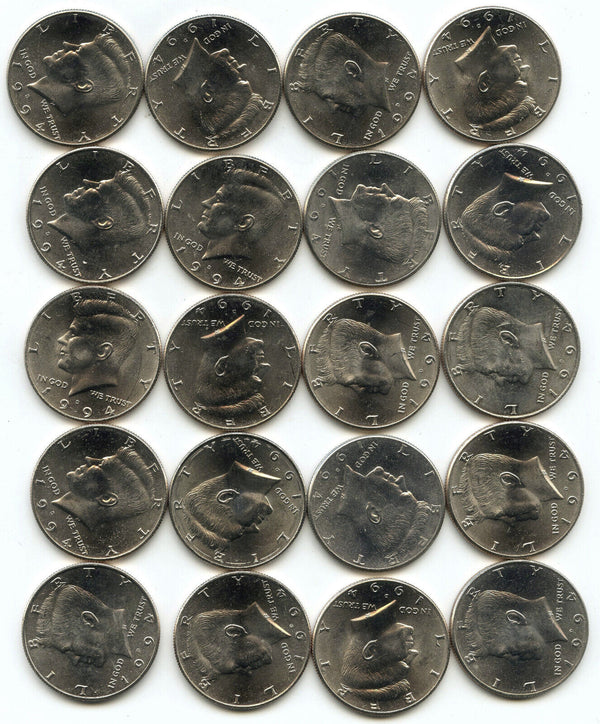 1994-D Kennedy Half Dollar 20-Coin Roll - Brilliant Uncirculated - Denver - B577