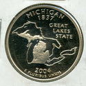 2004-S Michigan State Washington Quarter Silver Proof Coin 25c - JN130