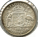 1943-S Australia Silver Coin - One Florin - King George VI - A375