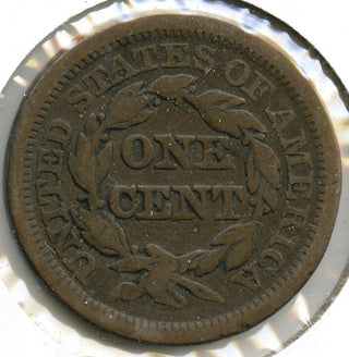 1845 Braided Hair Large Cent Penny - G806
