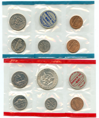 1970 United States Uncirculated US Mint Coin Set -OGP Philadelphia & Denver