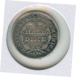 1857 P Silver Seated Liberty Half Dime Philadelphia Mint - ER144