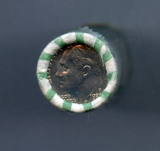 1989-P Roosevelt Dime $5 Roll Uncirculated 10c 50 Coins Philadelphia Mint JP178