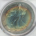 1996 American Eagle 1 oz Silver Dollar PCGS MS67 Toning Toned - C494