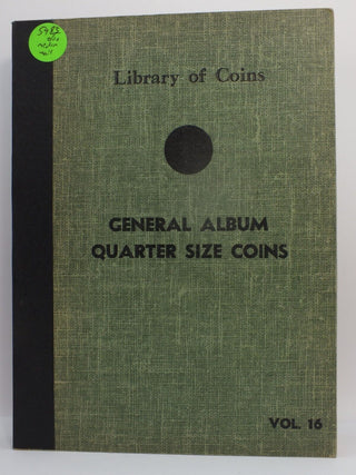 Vintage Used Library of Coins General Album Quarter Size Coins Vol. 16 LH444