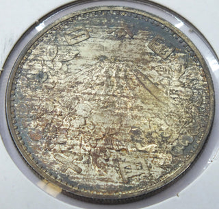 1964 Japan Tokyo Olympics Silver Coin - Toning Toned - 1000 Yen Nippon - G943