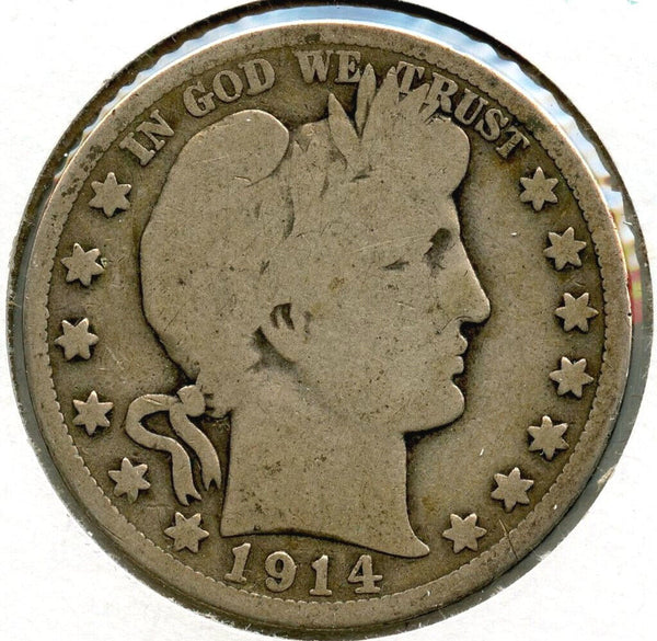 1914 Barber Silver Half Dollar - Key Date - Philadelphia Mint - CC397