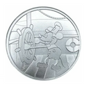 Steamboat Willie Mickey Mouse 1 Oz 999 Fine Silver Round Medallion Disney JP681