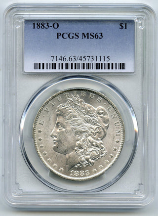 1883-O Morgan Silver Dollar PCGS MS63 Certified $1 New Orleans Mint - B826