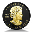 2023 Canada Maple Leaf 1 Oz Silver Black Platinum & 24K Gold Coin JP565