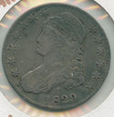 1829/7-P Silver Bust Half Dollar 50c Philadelphia Mint - KR198