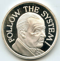 Follow the System 999 Silver 1 oz Art Medal Round ounce Bullion - BX919