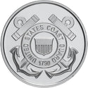 United States Coast Guard USCG 1 Oz 999 Silver Round Medallion Military Emblem