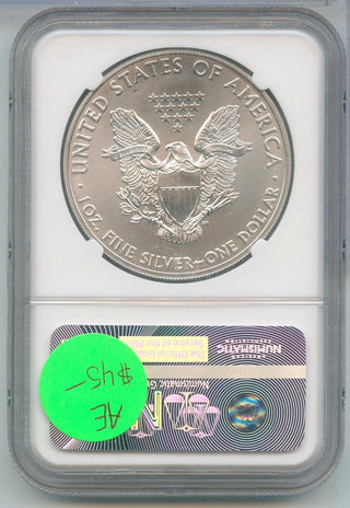 2015 NGC MS 69 American Silver Eagle 1 oz 999 Silver Dollar - ER884