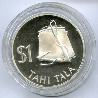 1979 Tokelau Tahi Tala $1 Silver Proof Coin in Capsule - JN863