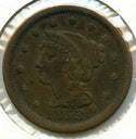 1853 Braided Hair Large Cent Penny - BT984
