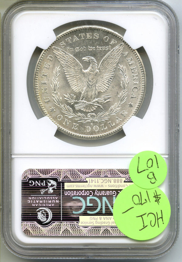 1878-S Morgan Silver Dollar NGC MS63 Certified $1 San Francisco Mint - B107