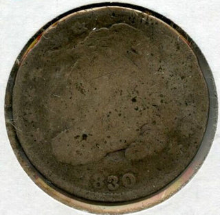 1830 Capped Bust Silver Dime - Philadelphia Mint - RC665