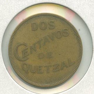 1932 Guatemala Coin 2 Centavos DE Quetzal - ER740