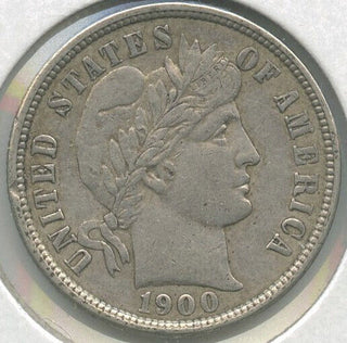 1900 Barber Silver Dime - Philadelphia Mint - DN724