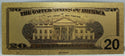 2006 $20 US Federal Reserve Novelty 24K Gold Foil Plated Note Bill 6