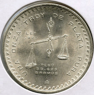 1979 Mexico Casa de Moneda Silver Coin - Una Onza Troy Plata Pura - E868