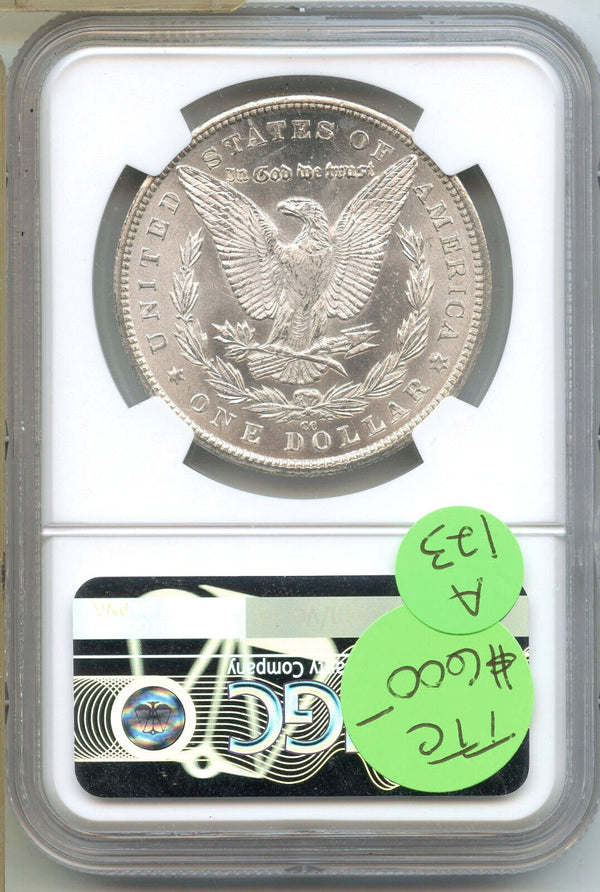 1883-CC Morgan Silver Dollar NGC MS65 Certified - Carson City Mint - A123