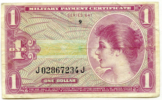 Military Payment Certificate Series 641 Dollar Currency - H60