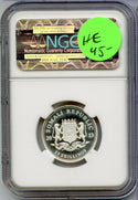 2013 Somalia Elephant 1/4 Oz Silver Proof NGC PF69 25 Shillings Coin - JN210