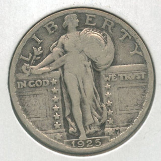 1925-P Silver Standing Liberty Quarter 25c Philadelphia Mint - KR63