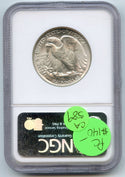 1945 Walking Liberty Silver Half Dollar NGC MS65 Certified - Philadelphia CA589