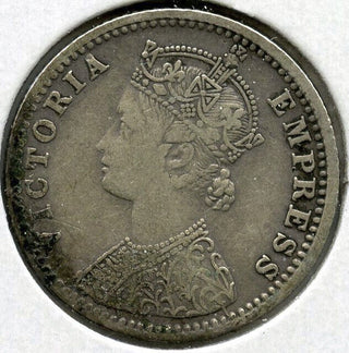 1887 India Coin 1/4 Rupee - Empress Victoria - G359