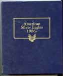 Whitman Coin Album American Silver Eagle 1986- 4 Pages Used -DM635