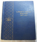 Barber Liberty Halves 1907 - 1915 Whitman Coin Folder 9421 Set Album - B67
