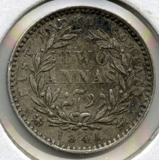 1841 East India Company Coin - Two Annas - Queen Victoria - G345