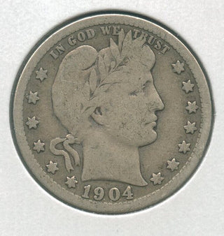 1904-P Silver Barber Quarter 25c Philadelphia Mint - KR147