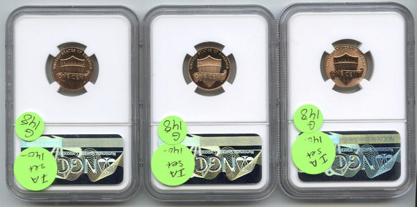 2019-W Lincoln Cent Penny 3-Coin Set NGC Gem Lyndall Bass Signature - G148