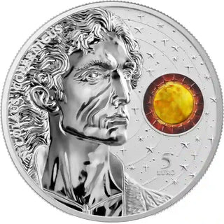 2023 Malta Copernicus 1 Oz 9999 Silver 5 Euro Coin w/ Display OGP JP573