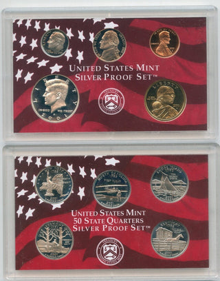 2001-S  Silver United States US Proof Set 10 Coin Set San Francisco Mint