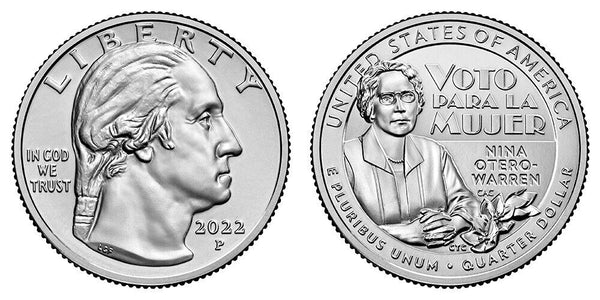 2002-P Nina Otero Warren American Women Quarter 25C Unc Philadelphia Mint 007