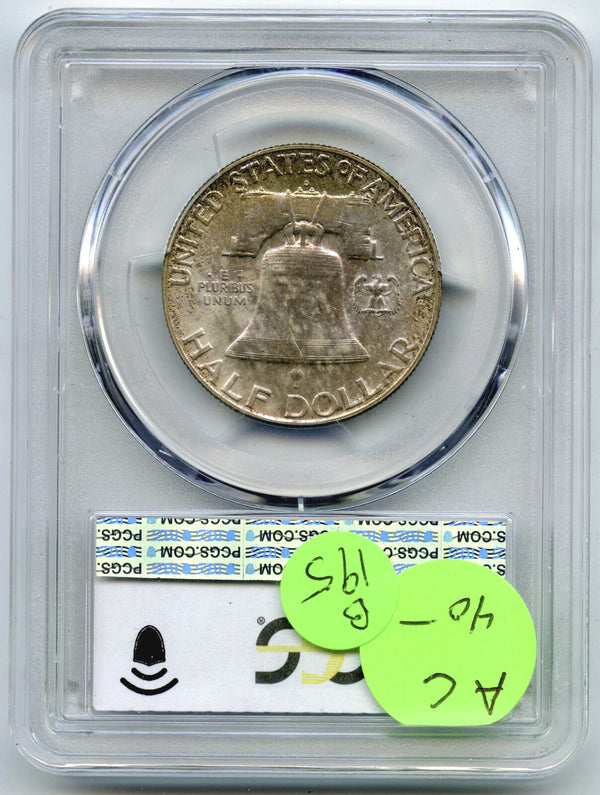 1949-D Franklin Silver Half Dollar PCGS AU58 Certified - Denver Mint - B195