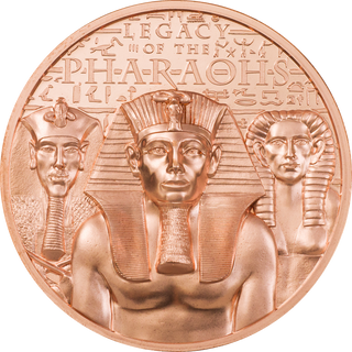 2022 Legacy of the Pharaohs Copper 50g $1 Cook Islands Coin UHR - JM369