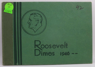 Wayte Raymond Popular Vintage Used Roosevelt Dime album 1946-on coin Album LH440