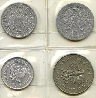 Poland Pekao Souvenir Coin Set 1940 - 1971 Polish Collection - C916