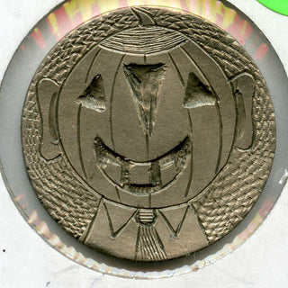 Halloween Hobo Nickel - Pumpkin Jack-O-Lantern Coin - Scarecrow Engraved - AZ861