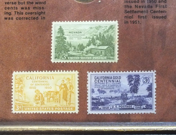 The Forty Niners Coin & Stamp Set Collection + Frame - A220