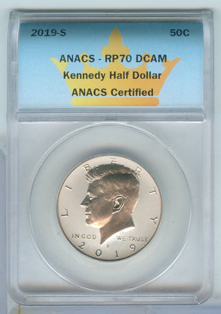 2019-S ANACS RP70 DCAM Kennedy Half Dollar 50C San Francisco Mint -ER781