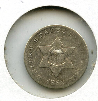1852 3-Cent Silver Nickel - Three Cents - DM553