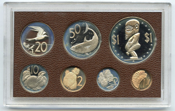 1975 Cook Islands Proof Coin Set - Franklin Mint - B438