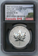 2022 Canada Maple Leaf 1 Oz Silver NGC PF70 Reverse Ultra High Relief - JP279